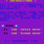 Speed/Bingo Math